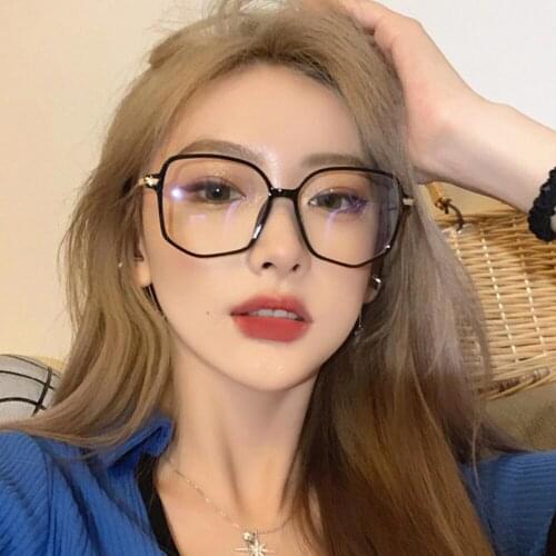 Vintage Anti Blue light Glasses Unisex Polygon Irregular Frame Computer Game Eyeglasses Women Men Gradient Eyewear Anti Blue Ray