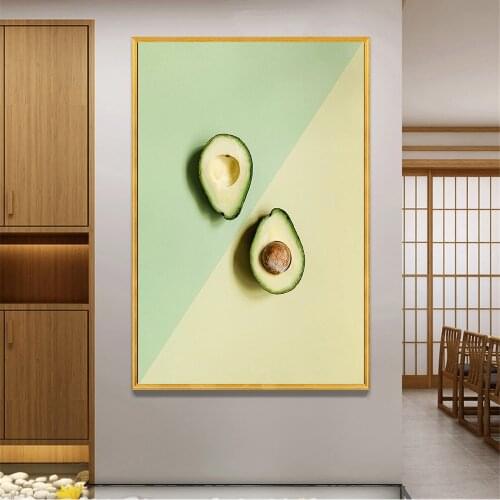 Avocado Poster Food Fruit Print Vegetable Wall Art Home Artwork Nordic Modern Decoration Canvas Pictures for Kitchen Decor