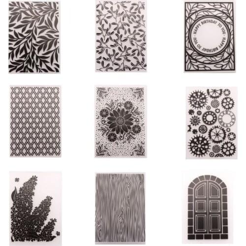 Leaf Plastic Embossing Folder Template DIY Scrapbook Photo Album Card Making Decoration Crafts Kids Adult Home Arts New for 2020