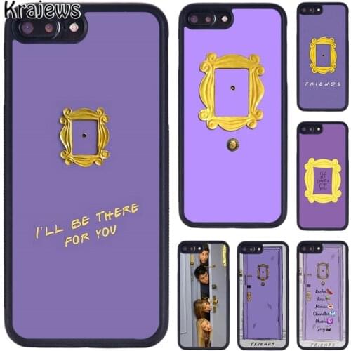 Krajews Monicas Peephole Door Frame Friends TV Show Phone Case For iPhone 6 7 8 plus 11 12 Pro X XR XS Max Samsung S7 S8 S9 S10