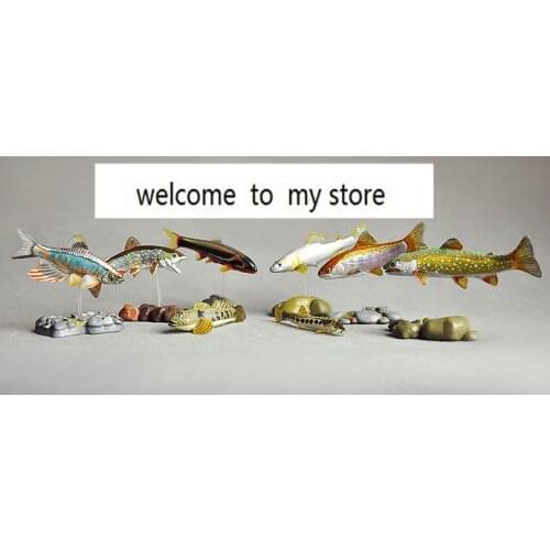 PVC figure Doll model toy model toys freshwater fishes fish 8pcs/set