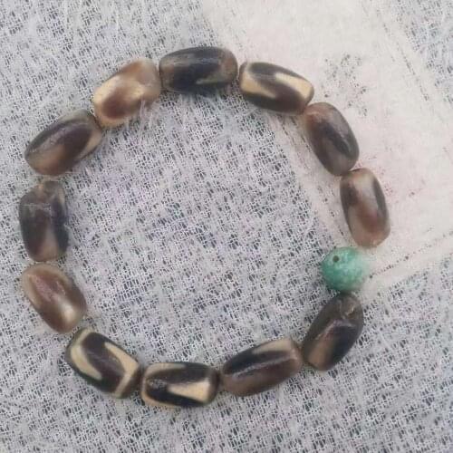 Rare old scattered beads found at the foot of the Himalayas DZI collection of turquoise bracelets loose bead wholesale 15pcs/lot