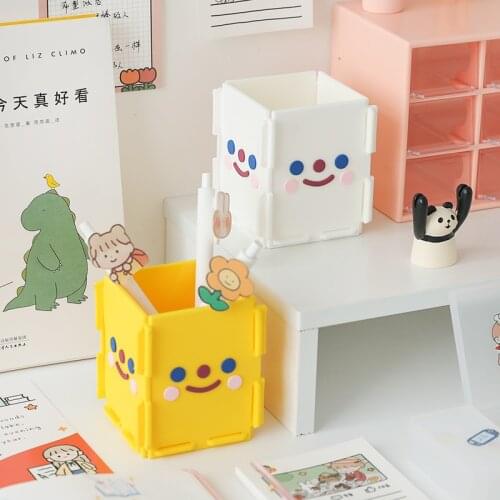 Creative DIY Silicone Pen Holder Organizer Makeup Brush Display Stand Desktop Storage Case Nail Art Box Stationery Accessories