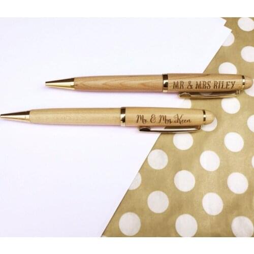 Personalised Wedding drop box guestbook pen, alternative wedding guestbook wooden signature pens baby shower drop box top pen