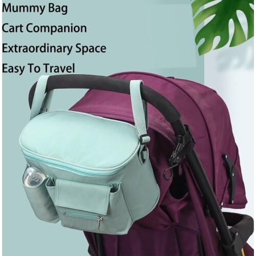 Dropshipping Baby Stroller Bag Diaper Organizer Infant Toddler Travel Nappy WaterProof Mummy Maternity Nursing Hang Storage Bag