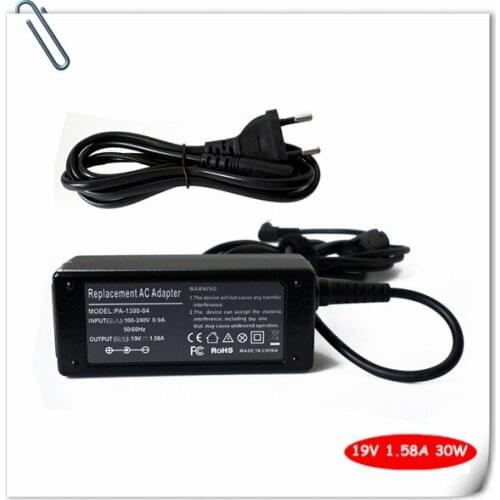 Laptop Battery Charger Plug 30W AC Adapter for dell C830M AD6513 D28MD 0D28MD 19V 1.58A 30 Watt Notebook Power Supply Cord