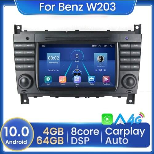 Factory Price! Android 10 For Mercedes Benz W203 W209 W463 Sprinter B200 Viano W169 W245 4GB+64GB DSP with Carplay Auto