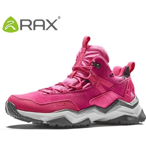 RAX Womens Waterproof Hiking Shoes for Winter Breathable and Anti-slip Mountaining Trekking OutdoorShoes for Professional Women