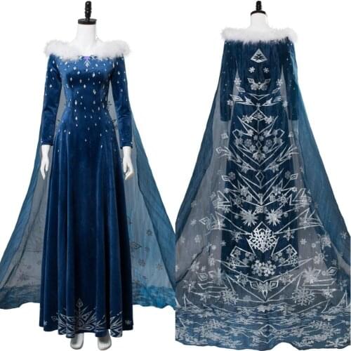 Elsa Dress Cosplay Costume For Women Adult Halloween Carnival Elsa Cosplay Costumes