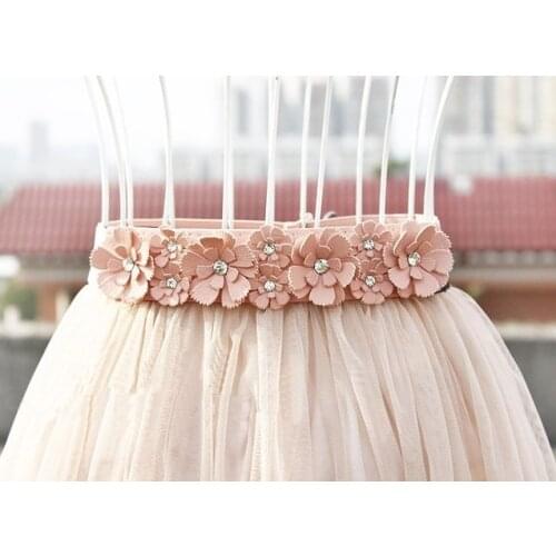 Ladys Fashion Rhinestone Wide Elastic Waistband Flowers Sweet Thin Belt Girdle The Narrow Skirt Accessories Women Belts Yd064