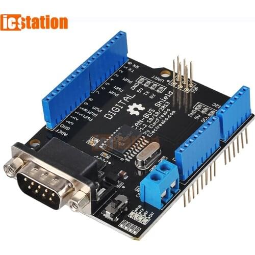 1Set MCP2515 Can Bus Shield Board SPI Interface 9 Pins Standard Sub-D Connector Expansion Board Module DC 5-12V For Arduino