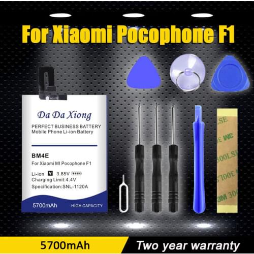 BM4E 5400mAh Replacement Batteries For Xiaomi MI Pocophone F1 Poco F1 Mobile Phone Battery