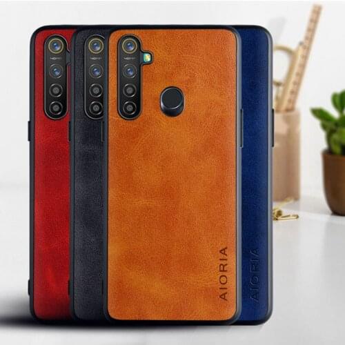 Case for OPPO Realme 5i 6i Luxury Vintage Soft TPU PU leather Skin Phone Cover For Oppo Realme 5i 6i Case Cover Coque Funda Capa