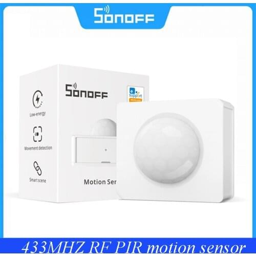 SONOFF PIR3 433MHZ RF PIR Motion Sensor Dual Mode Switch Alarm Notification Smart Home Security System Work With RF Bridge