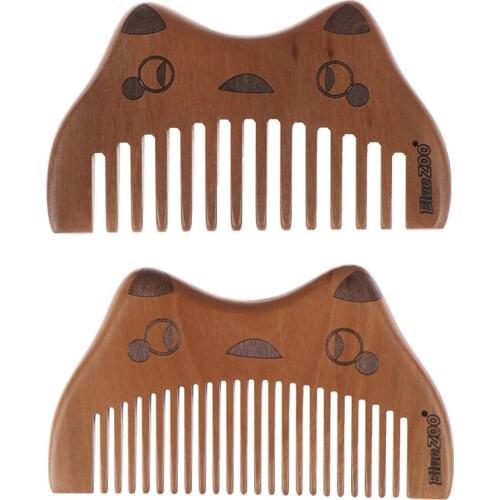 1Pc Natural Wood Comb Wooden Close Teeth Anti-static Head Massage Hair Care Tools Beauty Accessories