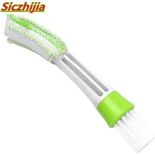 Double-sided car air conditioner exhaust brush car instrument blinds cleaning brush for Mitsubishi ASX/Outlander/Lancer