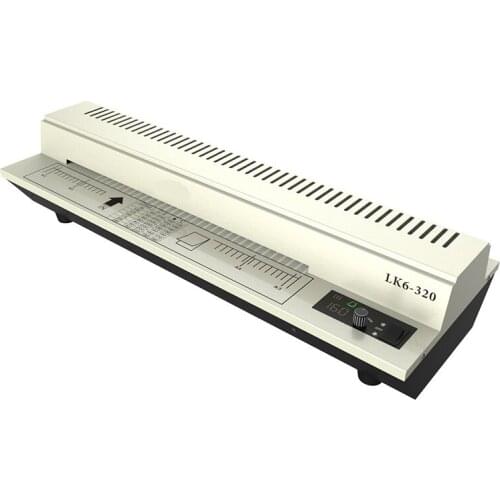 LK6-320 A3 Photo Laminating Machine Double Rubber Roller Heating Laminating Machine The Maximum Plastic Size Can Be 250mic