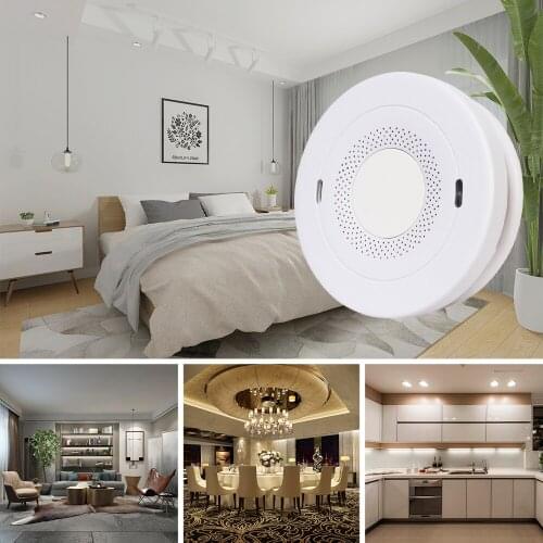 Photoelectric Smoke Detector & Fire Alarm with 10-Year Battery Life Battery Operated Fire Alert Smoke Alarm Easy to Install