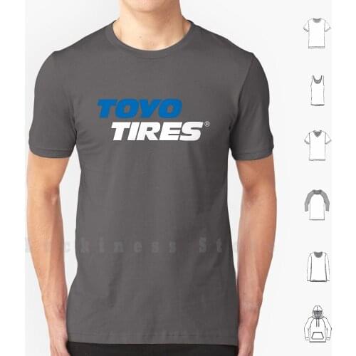 Toyo Tires Potrait Text Logo Blue White T Shirt DIY Cotton Big Size S-6xl Falken Goodyear Giti Bridgestone Continental