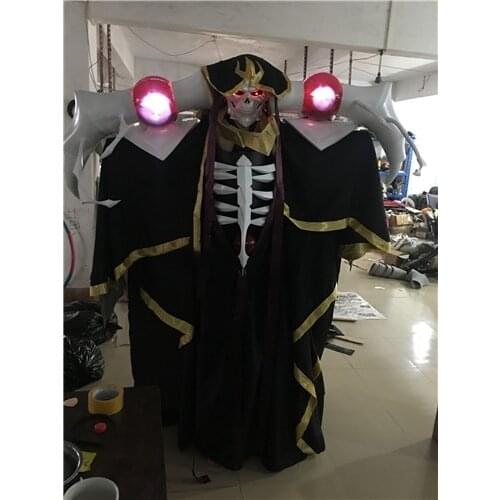 Custom made/size Overlord Cosplay Ainz Ooal Gown cosplay costume Momonga cloak with hat and props custom made/sizing