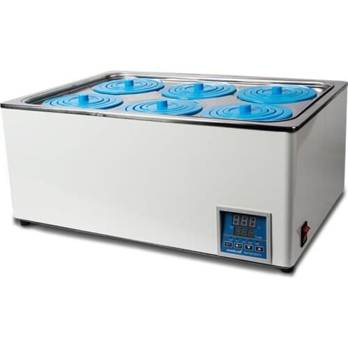 1200W Laboratory Water Bath Constant Temperature LCD Digital Display Lab Equipment Thermostat Tank 6-Holes Bath Pot 220V/110V