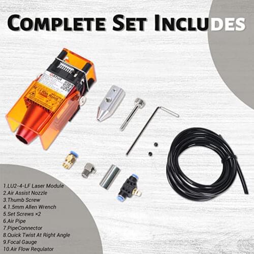ORTUR Laser Unit 20W 15W 7W Laser Module Adjustable Focus PWM Mode for Desktop Engraving Machines