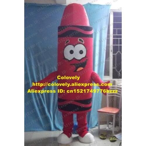 Fancy Red Lip Rouge Mascot Costume Mascotte Crayon Pencil Lipstick With Cannular Body Smiling Face Adult Size No.2948 Free Ship