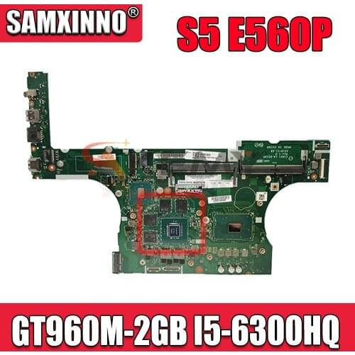 LA-D214P for Lenovo ThinkPad S5 E560P motherboard GT960M-2GB I5-6300HQ CPU motherboard 100% teste ok