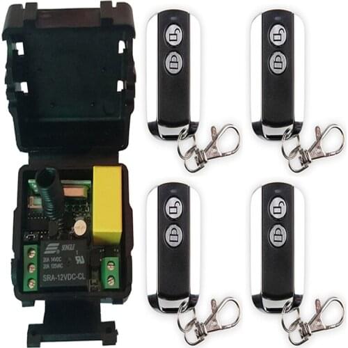 Mini Wireless RF Remote Control Light Switch 10A Relay Output Radio AC 220V 1 CH Channel 1CH Receiver Module +Transmitter