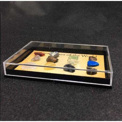 Mini edition stone 12 kinds of natural crystal raw stone mineral crystal specimen geography and geology teaching in primary and