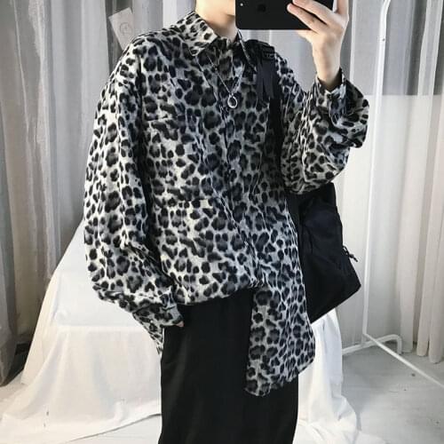 Mens Shirts 2020 Vintage Fashion Men Casual Long Sleeve Shirt Tops Streetwear Man Japanese Style Oversized Blouse