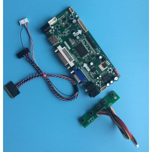 Kit For B156XTN03.4 1366X768 HDMI VGA LED LCD Audio card DIY 40pin LVDS Controller board 15.6" DVI Panel Screen Monitor