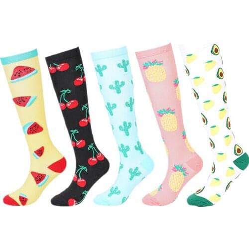 New Compression Socks Fit For Medical Nursing Atheletic Crossfit Golfs Tube Socks Outdoor Men Women Running Hiking Sports Socks