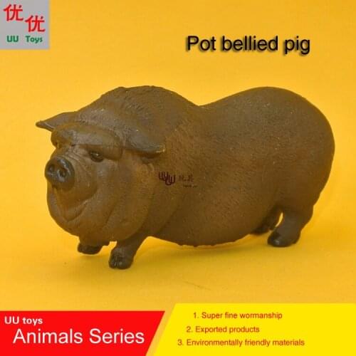 New arrival: pot bellied pig Simulation model Animals kids toys children educational props Action Figures