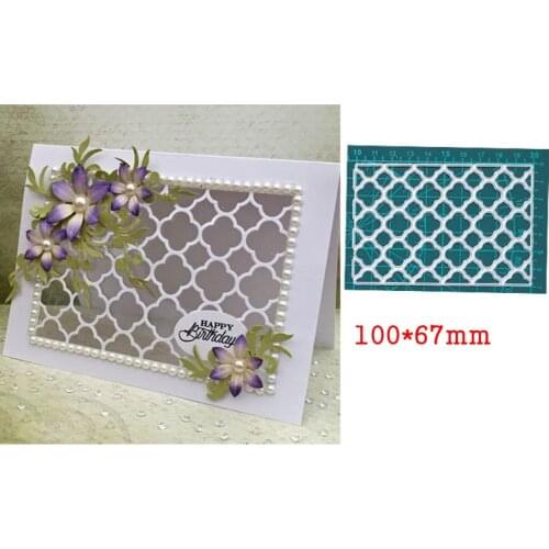 Window Pattern Rectangle Frame Metal Cutting Dies For Stamps Scrapbooking Stencils DIY Paper Album Card Decor Embossing 2020 New