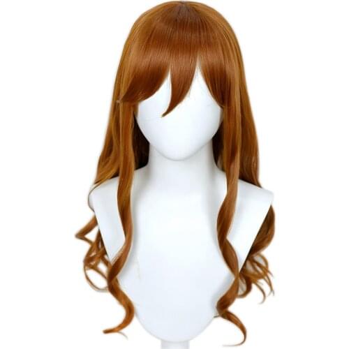 Anime Hori-san to Miyamura-kun Hori Kyoko Kyouko Cosplay Wig Long Brown Synthetic Hair Carnival Halloween Party Props + Wig Cap