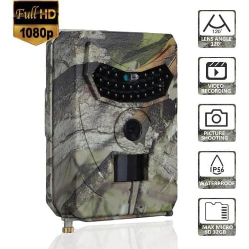 PR100 Hunting Camera Photo Trap 12MP Wildlife Trail Night Vision Trail Thermal Imager Video Cameras for Hunting Scouting Game