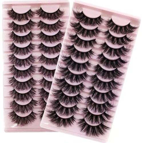 NEW 10 Pairs Natural False Eyelashes Fake Lashes Long Make up 3D Eyelash Extension Cilio Mink Eyelashes For Beauty 3D17