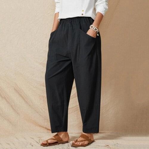 SAGACE Women's Trousers Harem Pants