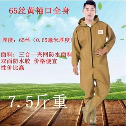 Whole body thickness wader pants with gloves boots for fishing trousers outdoor water operations clothes whole jumpsuit trousers