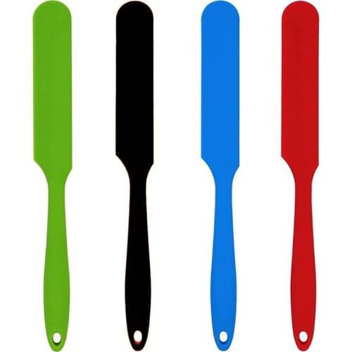 Silicone Spatula Heat Resistant Flexible Non-Stick Slim Cream Spatula For Jars Blender Cookie Pastry Scraper Cake Baking Spatula