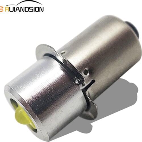 RUIANDSION 1X P13.5S PR2 DC 4V-30V 4.5V 6V 12V 18V 24V LED Bulb For 3 Cell 6 Cell 9 Cell Fashlight Bicycle Torch Light 3W 150Lm