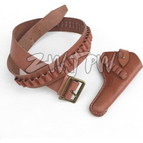 Hunter brown leather holster belt vintage 5" or 6" revolver