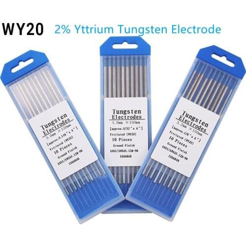10pcs/lot Tungsten Electrodes Tig Electrodes Welding WY20 2% Yttrium Tungsten Electrode Tungsten Rod For Argon Arc Welding