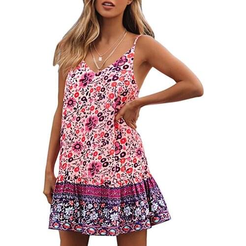 YYCZF Summer Women Dress Cotton Mini Sundress Sexy Casual Short Backless Loose Waist Suspender Ruffle 2021 Sleeveless Dresses