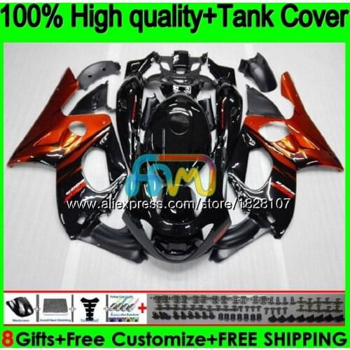 YZF600R For YAMAHA Thundercat 96 97 98 99 00 01 02 Orange flames 72BS.9 YZF-600R YZF 600R 1996 1997 1998 1999 2000 2001 Fairing