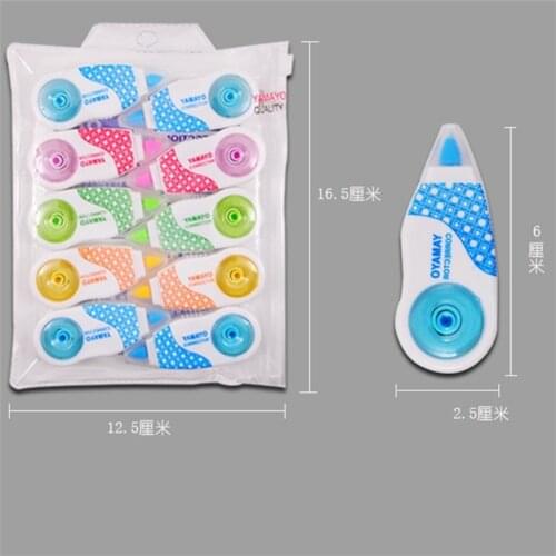 10 PCS/lot 2.5cm*6cm correction tape Mini correcting tapes stationery Office accessories School supplies