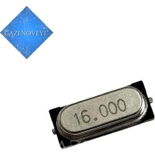 20pcs/lot smd hc-49s 16.000mhz 16MHz HC49S 16M 20ppm 20pF SMD-2 quartz resonator crystal In Stock