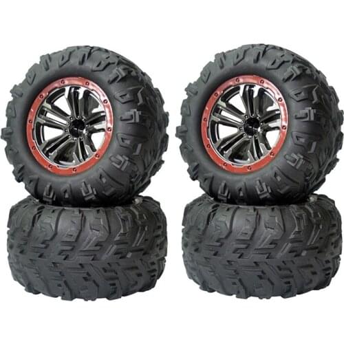 4Pcs Wheel Tire Tyres for XLF X03 X04 X-03 X-04 1/10 RC Car Brushless Truck Spare Parts Accessories