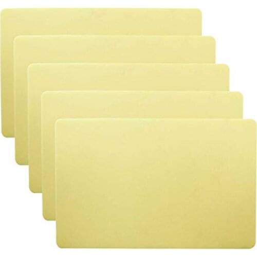 5PCS 15*20*0.12cm Tattoo Skin Practice Thick Blank Double Sides Tattoo Practice Skin Soft Silicone Pading